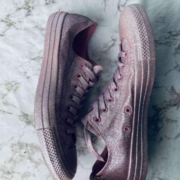 Converse Chuck Taylor Lo Top Glitter Sneakers - Picture 3 of 4